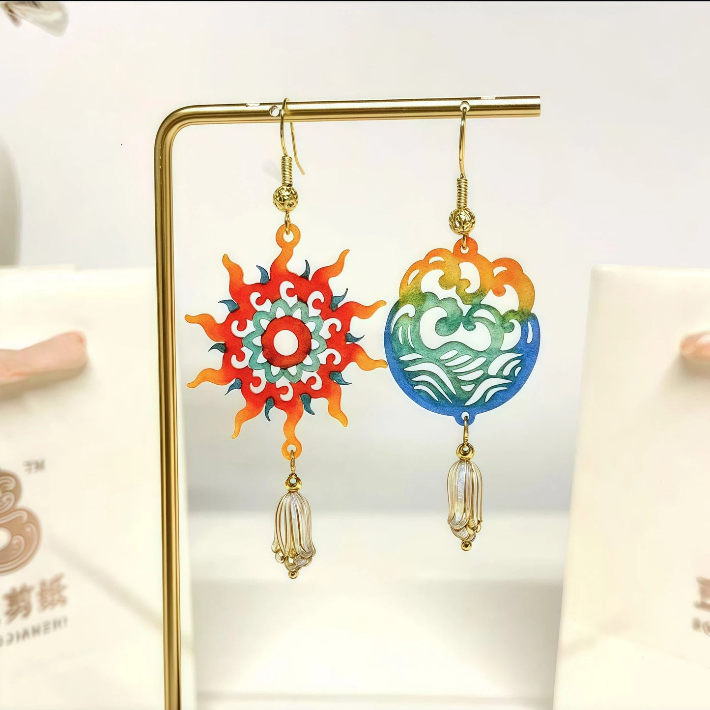 Solar & Lunar Light Drop Earrings