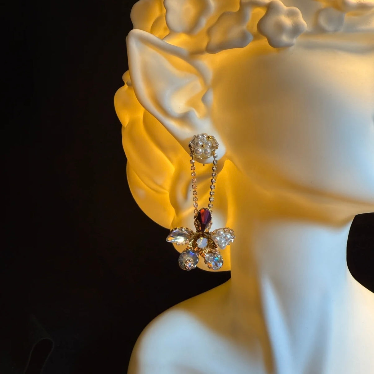 AmberBloom Vintage Earrings