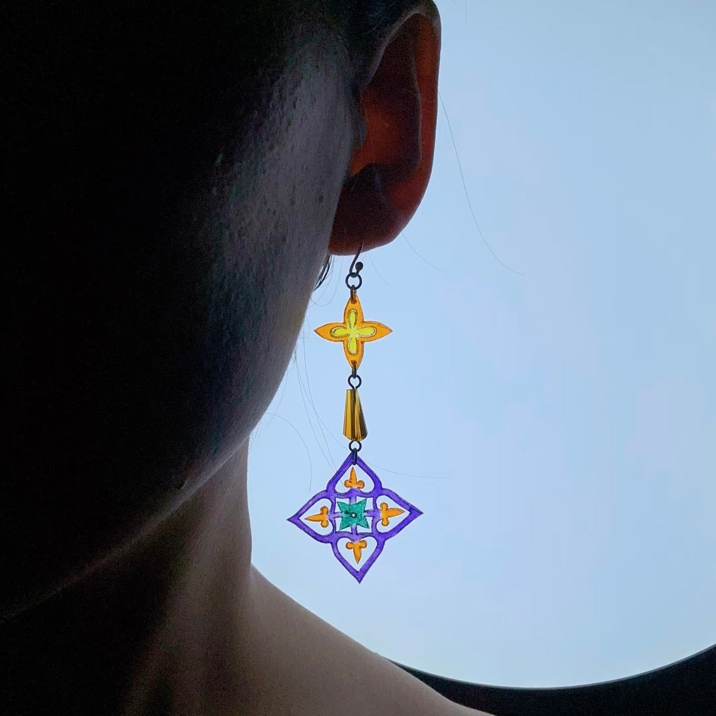 【Light Talisman】——Radiant Windowpane Earrings