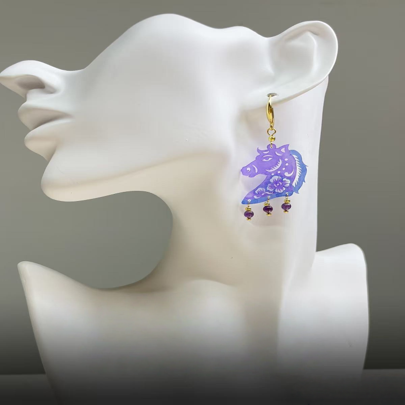 Smart Pegasus Drop Earrings