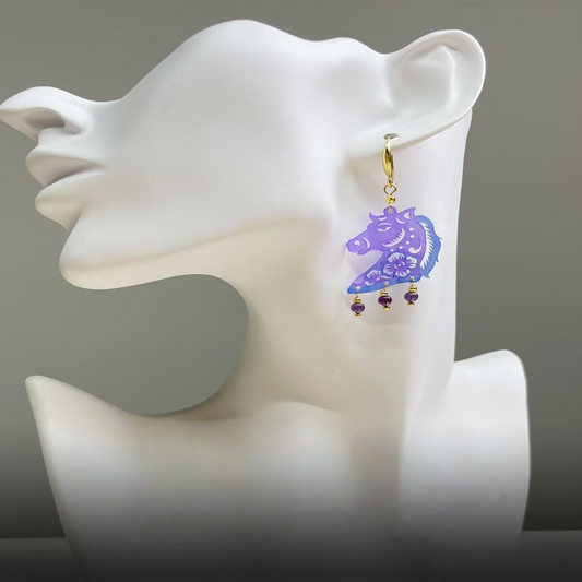 Smart Pegasus Drop Earrings