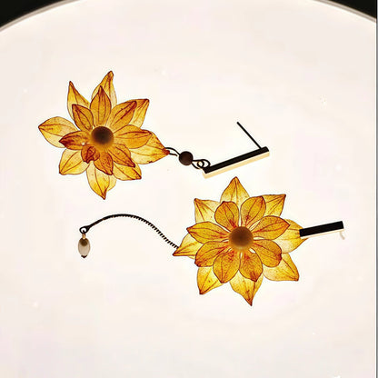 Sunflower Drop Earrings