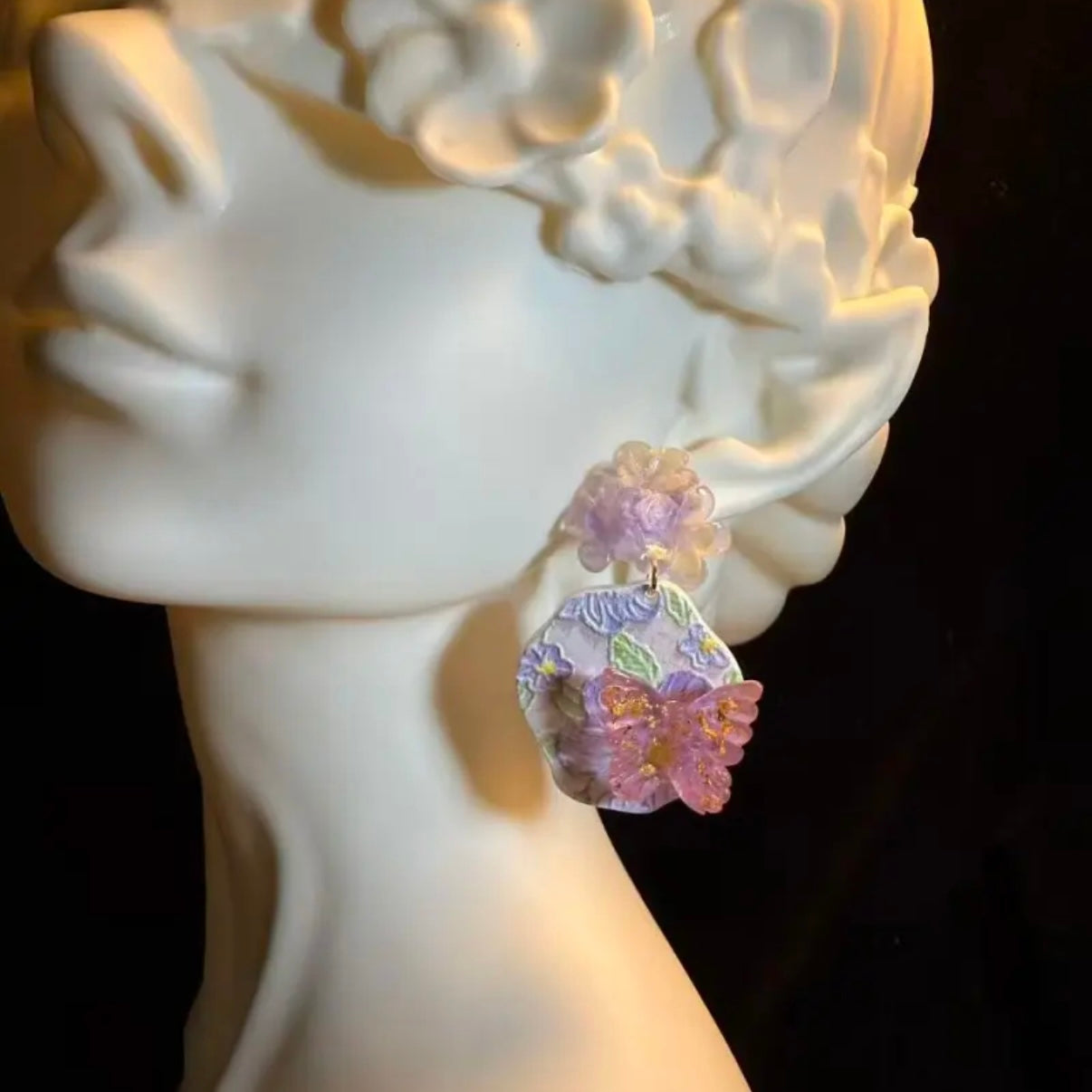 Dreamy Blooms Vintage Earrings