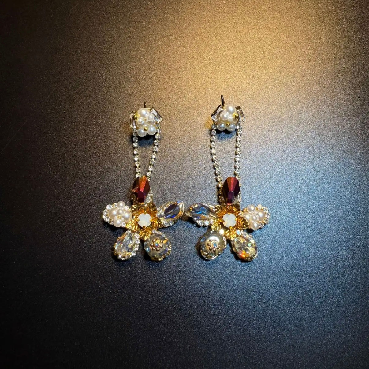 AmberBloom Vintage Earrings