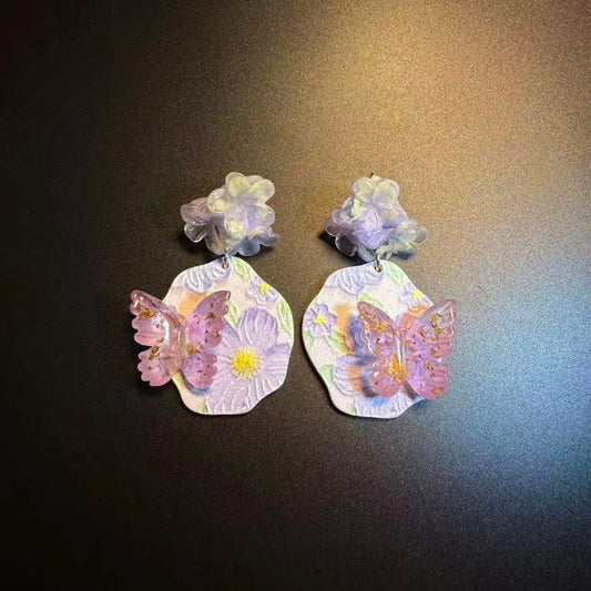 Dreamy Blooms Vintage Earrings