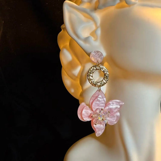 Pearl Blossom Vintage Earrings