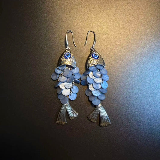 Wave Whispers Vintage Earrings