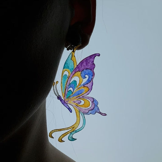 Dancing Butterfly Drop Earrings