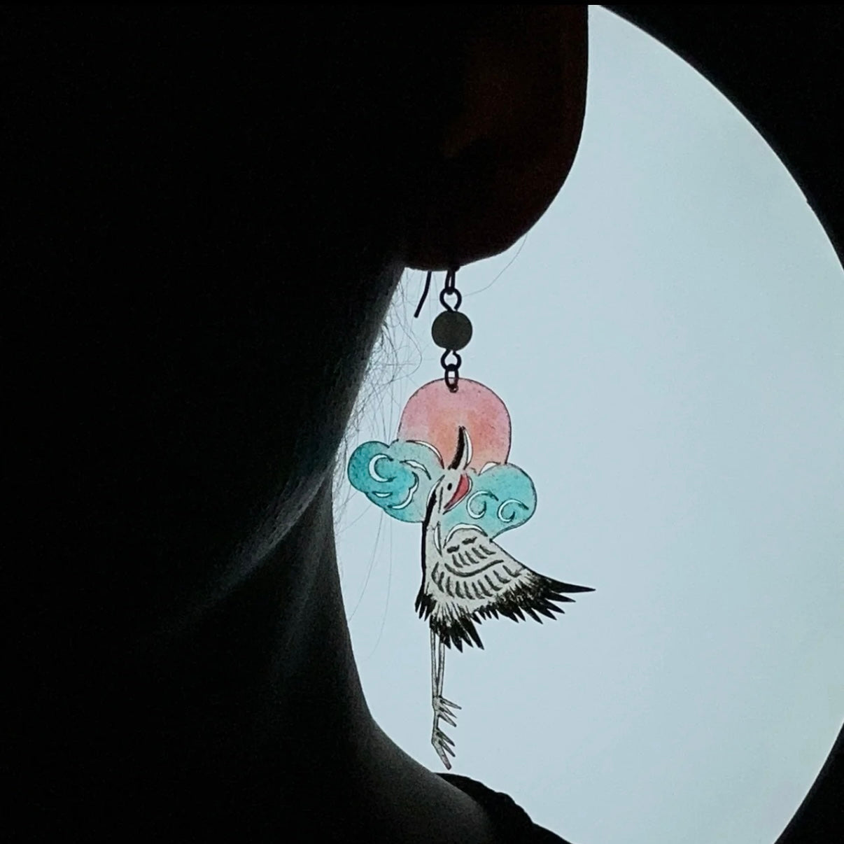【Soulflight】—— Mythic Bird Silhouette Earrings 