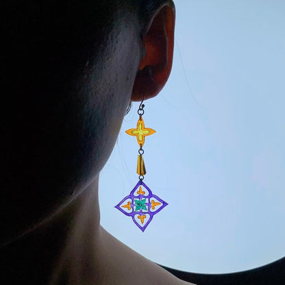 【Light Talisman】——Radiant Windowpane Earrings 