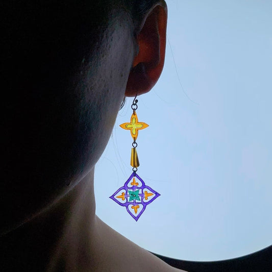 【Light Talisman】——Radiant Windowpane Earrings 