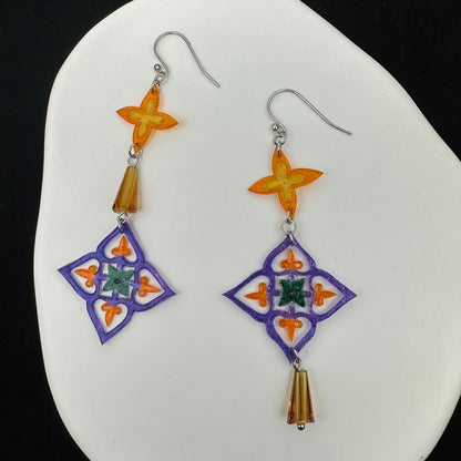 【Light Talisman】——Radiant Windowpane Earrings 