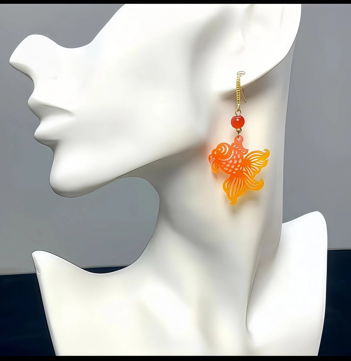 Freedom Goldfish Drop Earrings